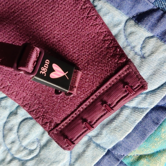 NEW Body by Victoria 38DD Strapless Removable Strap Underwire Bra, Kir/Burgundy - Picture 7 of 7